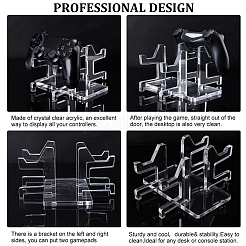 Assembled Acrylic Game Pad Controller Display Stands&nbsp;ODIS-WH0001-27