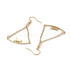 304 Stainless Steel Dangle Earrings&nbsp;EJEW-P271-12G