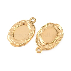 304 Stainless Steel Pendant Cabochon Settings&nbsp;STAS-D390-18G