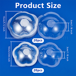 40Pcs 2 Styles Transparent PVC Packing Box&nbsp;FIND-OC0013-58B