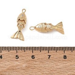 SHEGRACE Brass Micro Pave Clear Cubic Zirconia Pendants&nbsp;XGRQ4G826-690G