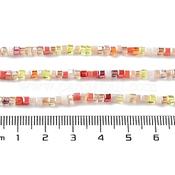 Gradient Color Electroplate Glass Bead Strands&nbsp;GLAA-E042-05-B01