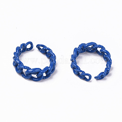 Spray Painted Alloy Cuff Rings&nbsp;RJEW-T011-11-RS