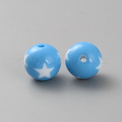 Opaque Acrylic Beads&nbsp;SACR-WH20002-002G