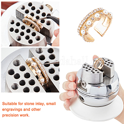 45# Steel Stone Inlaid Holder&nbsp;AJEW-WH0162-17