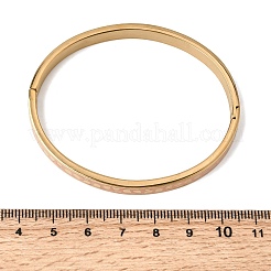 304 Stainless Steel Enamel Bangles&nbsp;BJEW-D408-32G