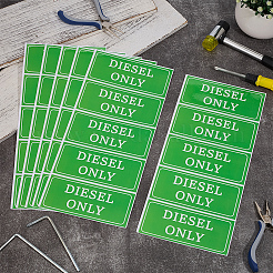 12Sheets Waterproof PVC Warning Sign Stickers&nbsp;DIY-OC0014-63C