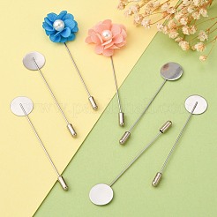 Tarnish Resistant 304 Stainless Steel Brooch Findings&nbsp;X-STAS-S066-01