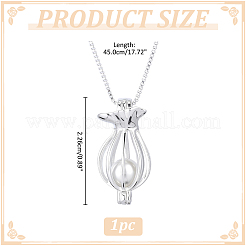 925 Sterling Silver Pendant Necklaces&nbsp;NJEW-ME00004