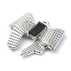 Rack Plating Alloy with Rhinestone Pendants&nbsp;FIND-Z051-03P-03