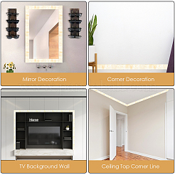 2Pcs Foam 3D Self-Adhesive Waterproof Wallpaper Border&nbsp;DIY-GF0010-19E