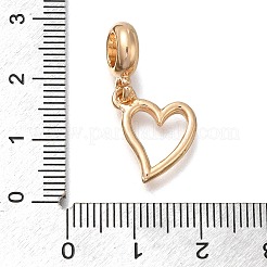 Rack Plating Alloy European Dangle Charms&nbsp;PALLOY-P307-19G