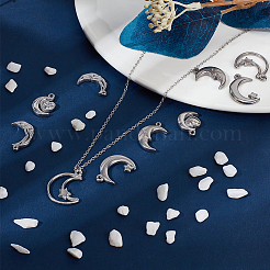 10Pcs 5 Styles 304 Stainless Steel Pendants&nbsp;STAS-BBC0006-88