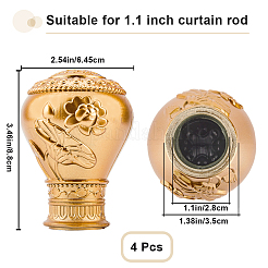 Plastic Curtain Rod Heads&nbsp;FIND-WH0021-27B