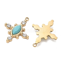 Synthetic Turquoise Faceted Horse Eye Pendants&nbsp;GG-CBA50CD-08G-03