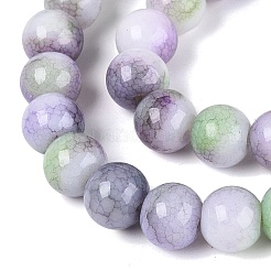 Opaque Ombre Effect Dyed Glass Beads Strands&nbsp;GLAA-Q106-04A-13