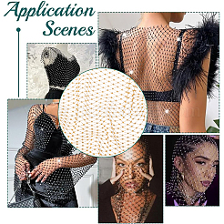 Rhinestone Mesh Fabric&nbsp;DIY-OC0015-21A