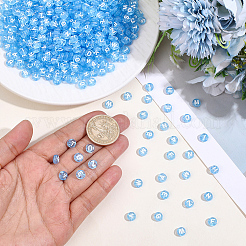 1000Pcs Transparent Acrylic Beads&nbsp;TACR-ME0001-08A