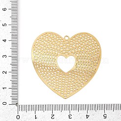 304 Stainless Steel Etched Metal Embellishments Pendants&nbsp;STAS-H236-05G