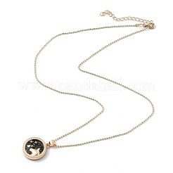Alloy Rhinestone Pendant Necklaces&nbsp;NJEW-H306-A03-G