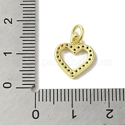 Real 18K Gold Plated Brass Pave Cubic Zirconia Pendants&nbsp;KK-M283-08B-02