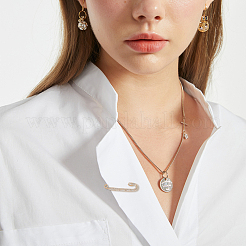 15Pcs 3 Colors Crystal Rhinestone Safety Pin Brooches&nbsp;FIND-DC0003-15