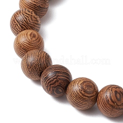 Wood Stretch Bracelets&nbsp;BJEW-JB11095-04