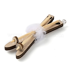 Christmas Unfinished Wood Pendant Decorations&nbsp;WOOD-D026-01G