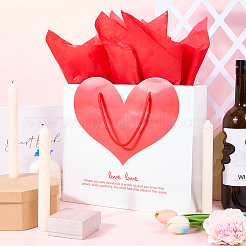 1Pc Valentine's Day Themed Heart Printed Paper Bags&nbsp;ABAG-SP0001-11A