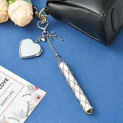 Stainless Steel Portable Lipstick Pouch Pendant Decorations&nbsp;HJEW-FS00107