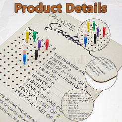 Wood Game Board&nbsp;AJEW-WH0816-233
