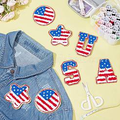 Towel Embroidery Cloth Iron on/Sew on Patches&nbsp;DIY-FG0004-48