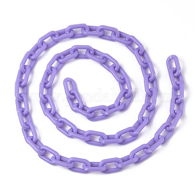 Opaque Acrylic Cable Chains&nbsp;SACR-N010-002E-1