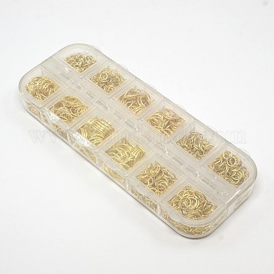 1 Box Brass Open Jump Rings&nbsp;KK-X0059-G-B-1