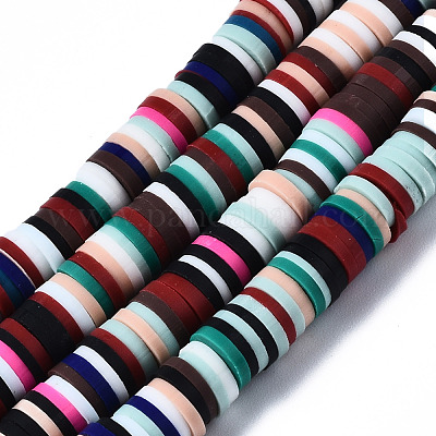 Handmade Polymer Clay Beads&nbsp;X-CLAY-R067-6.0mm-M2-1