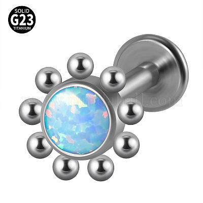 G23 Titanium Threadless Labrets&nbsp;WG33C7B-63-1