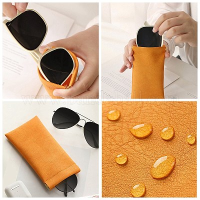 Rectangle PU Leather Glasses Case&nbsp;AJEW-H142-01B-1