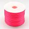 Nylon Satin Rattail Cords, Beading Threads for Bracelet Jewelry Making Chinese Knot Macrame Craft, Deep Pink, 1.5mm, about 49.21 yards(45m)/roll