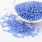 Round Transparent Colors Rainbow Glass Seed Beads, Cornflower Blue, 12/0, 2mm, Hole: 1mm, about 3306pcs/50g