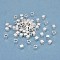 201 Stainless Steel Beads, Square, Silver, 3x3x3mm, Hole: 1.8mm