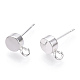Brass Stud Earring Findings&nbsp;KK-T038-293S-3