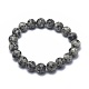 Natural Sesame Jasper/Kiwi Jasper Bead Stretch Bracelets&nbsp;BJEW-K212-C-033-2