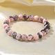 Natural Zebra Jasper Bead Stretch Bracelets&nbsp;BJEW-K212-B-035-6