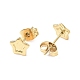 Ion Plating(IP) 304 Stainless Steel Stud Earring Finding&nbsp;EJEW-I285-30G-2