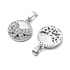 Brass Micro Pave Cubic Zirconia Charms&nbsp;KK-L222-017P-2