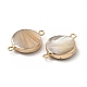 Natural Trochid Shell Connector Charms&nbsp;PEAR-P004-54KCG-4