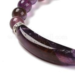 Natural Rhodonite Beads Charm Bracelets&nbsp;BJEW-K164-B09