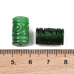 Dyed Natural Myanmar Jade Burmese Jade Carved Beads&nbsp;GG-CBAC08B-01B