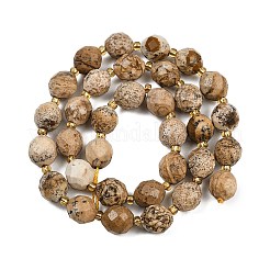 Natural Picture Jasper Beads Strands&nbsp;G-N342-149I-11