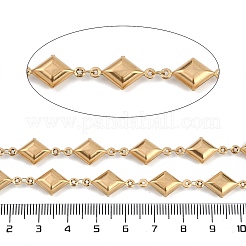 304 Stainless SIon Plating(IP) 304 Stainless Steel Rhombus Link Chains&nbsp;CHS-Z002-02G